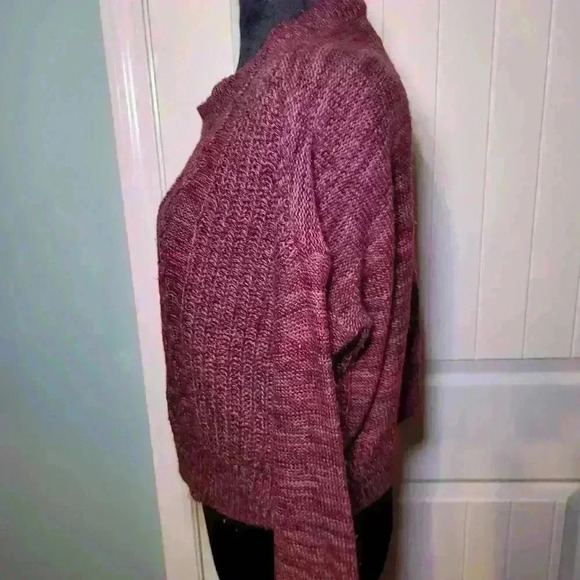 Red cropped knitted sweater by Arizona Jean  co size small. - Picture 3 of 6